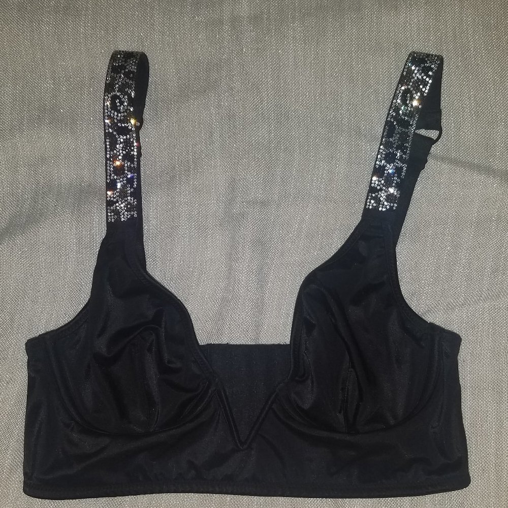 Super Sexy NWT VS Black V-Wire Long Line Bra XS